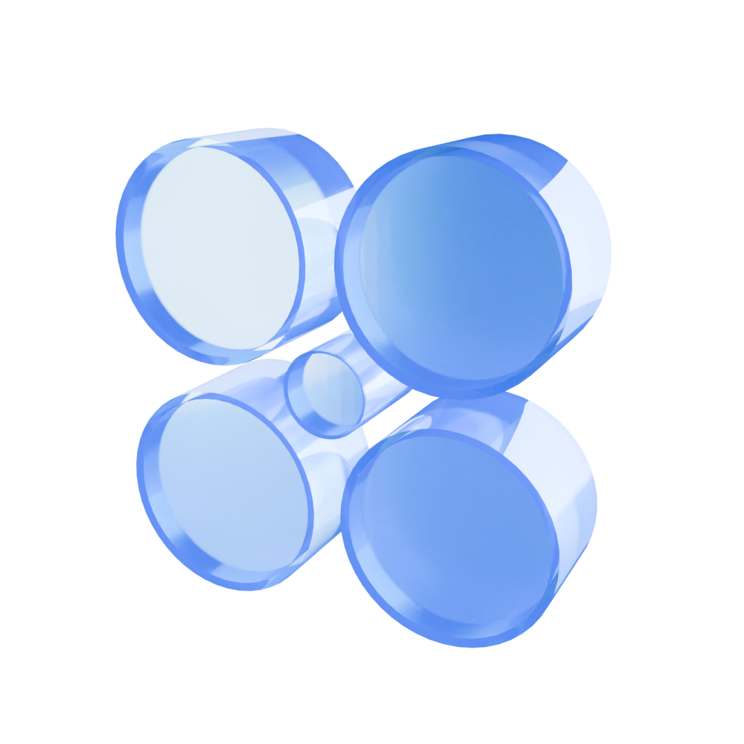 Cluster of translucent discs arranged together